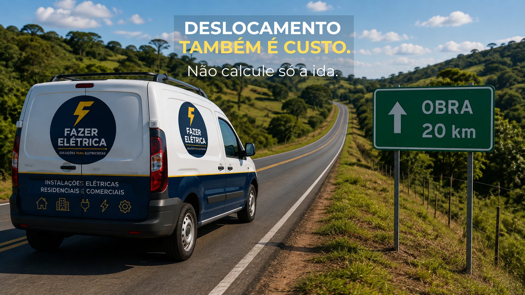 Deslocamento também é custo. Não calcule só a ida.